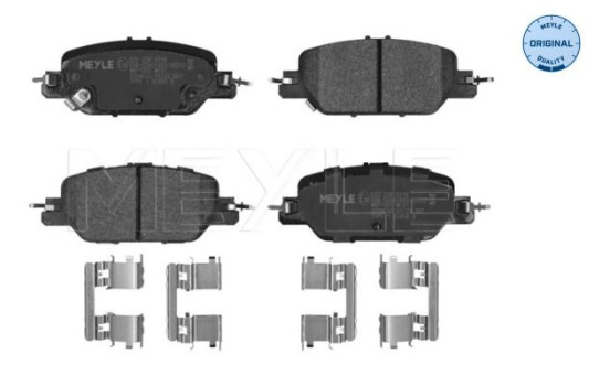 Brake pad set, disc brake 025 228 5216 Meyle, Image 2