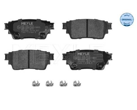 Brake pad set, disc brake 025 228 6415 Meyle
