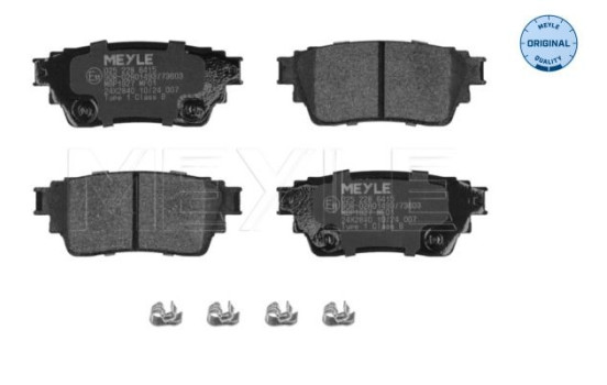 Brake pad set, disc brake 025 228 6415 Meyle