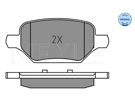 Brake pad set, disc brake 025 229 3017 Meyle, Image 2