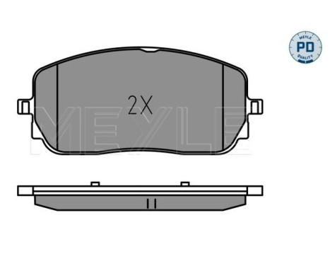 Brake pad set, disc brake 025 229 4419/PD Meyle, Image 2