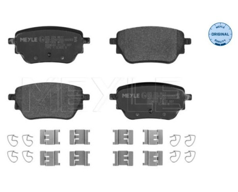 Brake pad set, disc brake 025 229 8617 Meyle