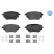 Brake pad set, disc brake 025 229 8617 Meyle