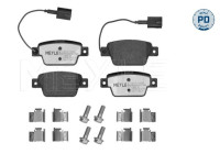 Brake pad set, disc brake 025 237 1415/PD Meyle