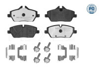 Brake pad set, disc brake 025 239 1514/PD Meyle