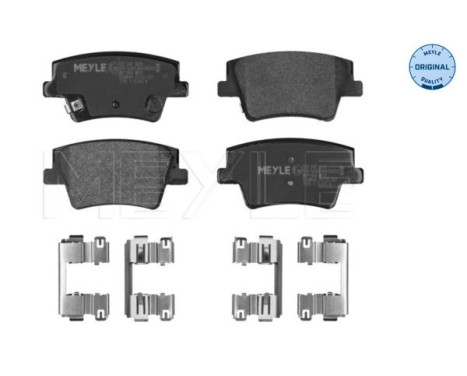 Brake pad set, disc brake 025 240 0016 Meyle, Image 2