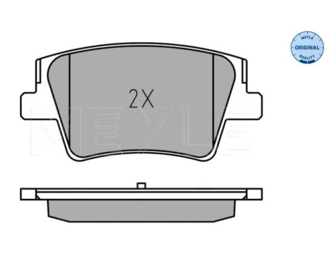 Brake pad set, disc brake 025 240 0016 Meyle, Image 3