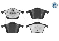 Brake pad set, disc brake 025 240 1118/PD Meyle