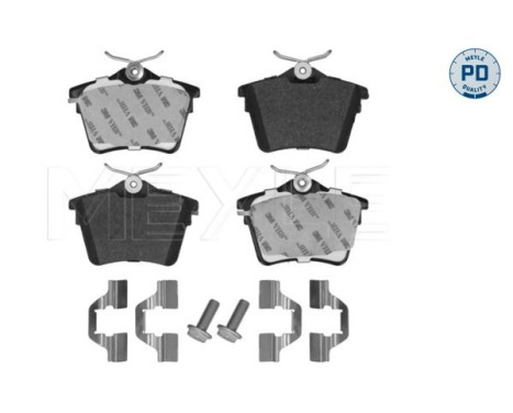 Brake pad set, disc brake 025 241 3517/PD Meyle
