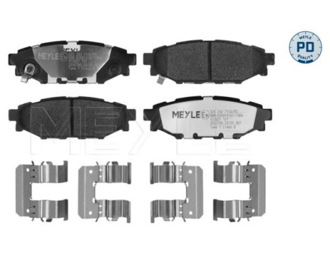 Brake pad set, disc brake 025 242 7114/PD Meyle