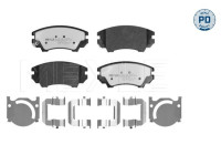 Brake pad set, disc brake 025 244 1219/PD Meyle