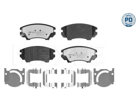 Brake pad set, disc brake 025 244 1219/PD Meyle