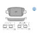 Brake pad set, disc brake 025 245 3716 Meyle