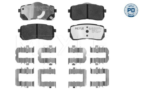 Brake pad set, disc brake 025 245 5915/PD Meyle