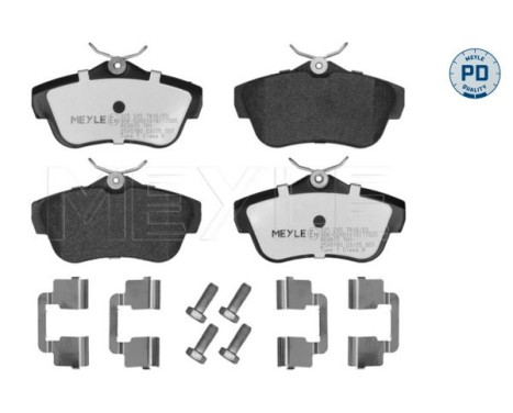 Brake pad set, disc brake 025 245 7816/PD Meyle