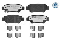 Brake pad set, disc brake 025 246 3516/PD Meyle