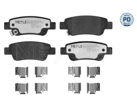 Brake pad set, disc brake 025 246 3516/PD Meyle