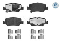 Brake pad set, disc brake 025 246 6415/PD Meyle
