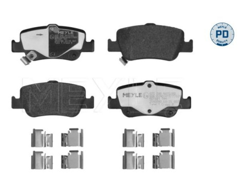 Brake pad set, disc brake 025 246 6415/PD Meyle