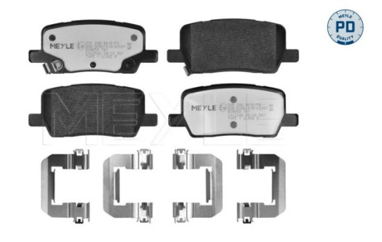 Brake pad set, disc brake 025 246 9616/PD Meyle
