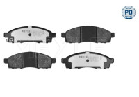 Brake pad set, disc brake 025 250 8717/PD Meyle