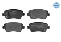 Brake pad set, disc brake 025 252 6117 Meyle