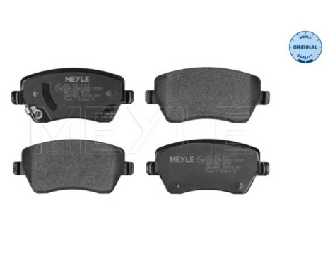 Brake pad set, disc brake 025 252 6117 Meyle