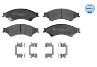 Brake pad set, disc brake 025 256 3216 Meyle