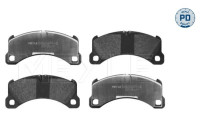 Brake pad set, disc brake 025 257 0116/PD Meyle