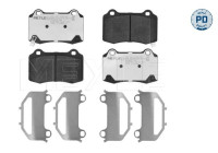 Brake pad set, disc brake 025 257 4315/PD Meyle