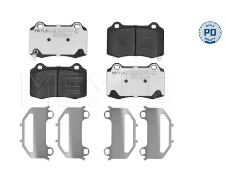 Brake pad set, disc brake 025 257 4315/PD Meyle