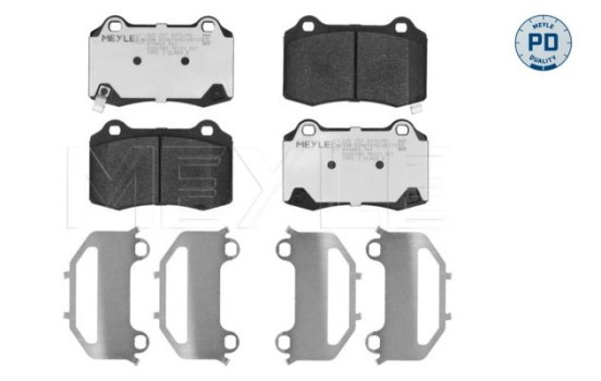 Brake pad set, disc brake 025 257 4315/PD Meyle