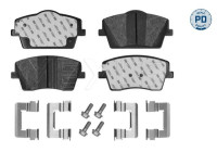 Brake pad set, disc brake 025 261 2618/PD Meyle
