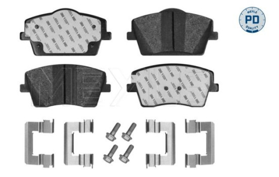 Brake pad set, disc brake 025 261 2618/PD Meyle