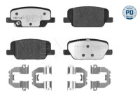 Brake pad set, disc brake 025 261 4216/PD Meyle