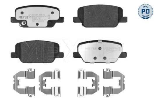 Brake pad set, disc brake 025 261 4216/PD Meyle