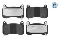 Brake pad set, disc brake 025 261 5216/PD Meyle