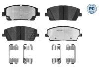 Brake pad set, disc brake 025 261 5717/PD Meyle