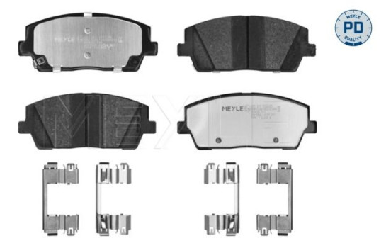Brake pad set, disc brake 025 261 5717/PD Meyle