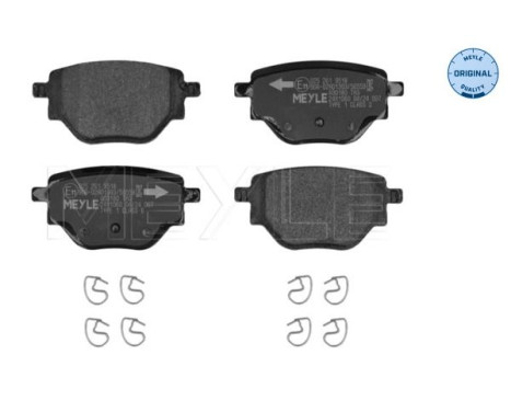 Brake pad set, disc brake 025 261 9518 Meyle