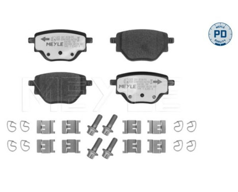 Brake pad set, disc brake 025 261 9518/PD Meyle