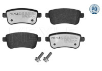 Brake pad set, disc brake 025 262 6317/PD Meyle