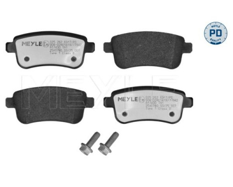 Brake pad set, disc brake 025 262 6317/PD Meyle