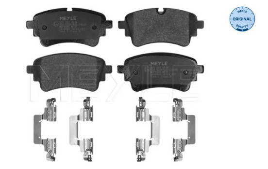 Brake pad set, disc brake 025 262 6518 Meyle