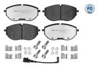 Brake pad set, disc brake 025 262 7020/PD Meyle