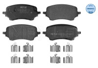 Brake pad set, disc brake 025 262 7118 Meyle
