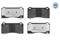 Brake pad set, disc brake 025 262 7516/PD Meyle
