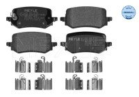 Brake pad set, disc brake 025 264 8718 Meyle