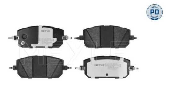 Brake pad set, disc brake 025 265 0616/PD Meyle