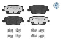Brake pad set, disc brake 025 265 4316/PD Meyle
